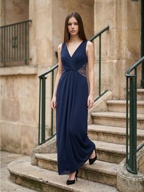 blue trendy dress Cute Light Smocked Maxi | Women's Dresses 49 Jungle First Birthday Size:0 (US 4-6) atf-kg-08.21.25 weather adventures